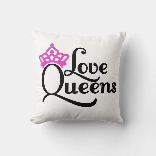 Love Queens Decorative Pillow