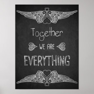 Love quote art chalkboard art print