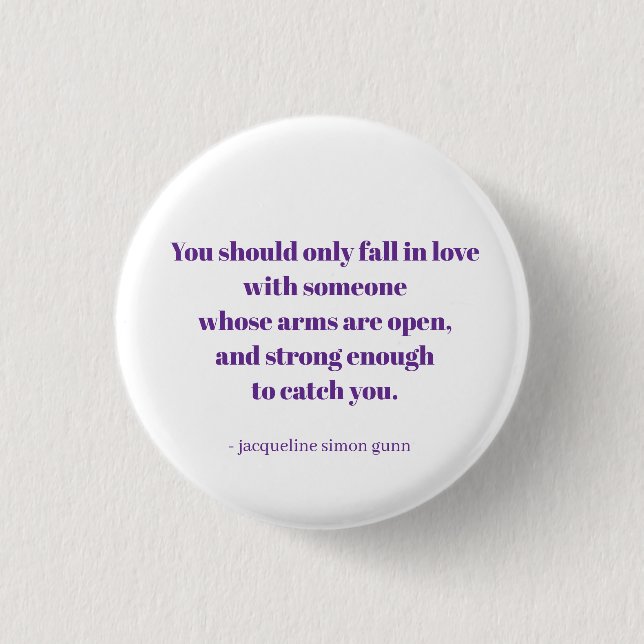 Love quote button (Front)