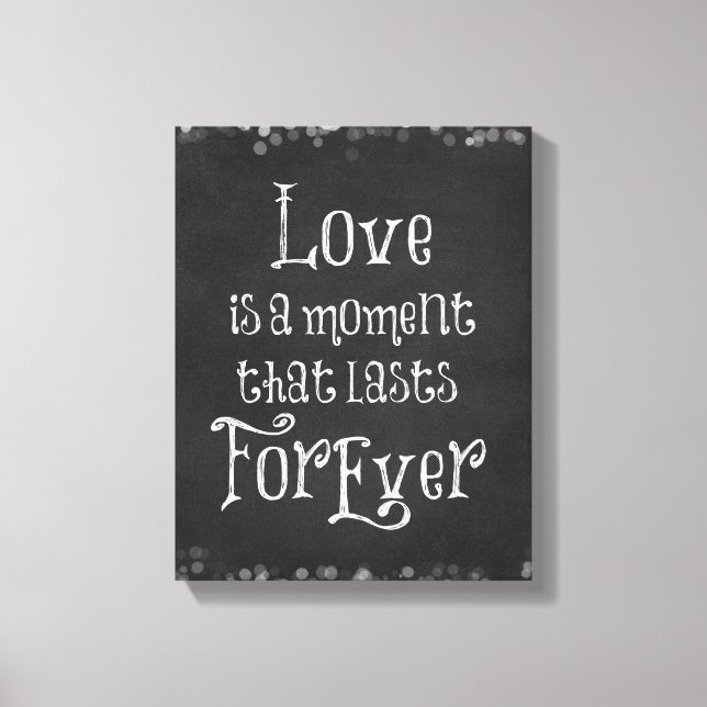 Love Quote Canvas Print (Front)