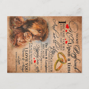 Love Quote For Boyfriend, Boyfriend Birthday Gift Postcard