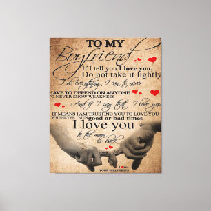 Love Quote For Boyfriend Cute Home Decor