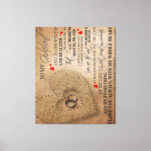 Love Quote For Boyfriend Funny Quotes Present Canvas Print