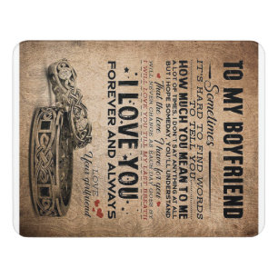 Love Quote For Boyfriend Funny Quotes Present Door Sign