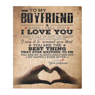 Love Quote For Boyfriend   Gift for husband, bf Metal Print