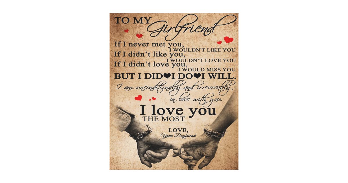 Love Quote For Girlfriend | Funny Quotes Gift Canvas Print | Zazzle