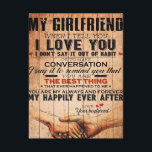 Love Quote For Girlfriend,Girlfriend Birthday Gift Canvas Print<br><div class="desc">Love Quote For Girlfriend, Girlfriend Birthday Gift</div>