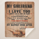 Love Quote For Girlfriend,Girlfriend Birthday Gift Sherpa Blanket<br><div class="desc">Love Quote For Girlfriend, Girlfriend Birthday Gift</div>