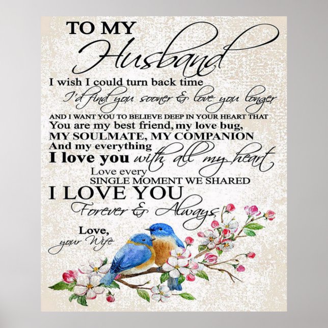 Love Quote For Husband | Cute Decor (Front)