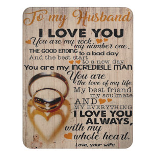 Love Quote For Husband Cute Gift For Boyfriend Door Sign