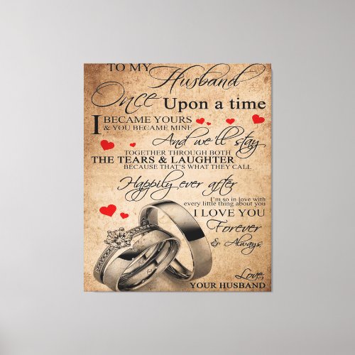 Love Quote For Husband  Funny Quotes Gift Canvas Print