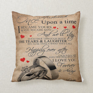 Love Quote For Husband Funny Quotes Gift Throw Pillow
