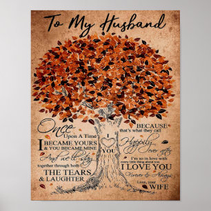 Love Quote For Husband Gift Idea, Husband Birthday Poster