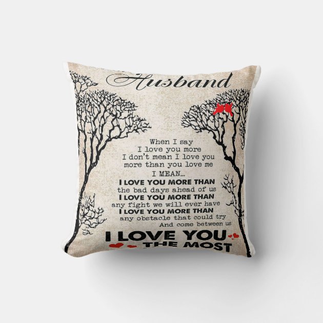 Amazon.com: Bnitoam Quote to My Husband I Love You Lion Animals Best Gift  for Christmas Cotton Linen Square Decorative Throw Pillow Cover Cushion  Case for Family Birthday 18x18 inch (Beige2) : Home