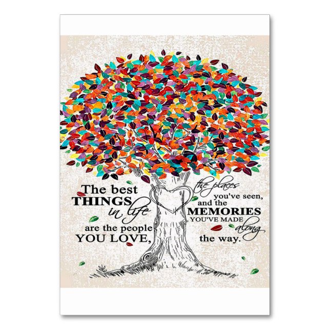 Love Quote For Husband, Husband Birthday Gift Table Number (Front)