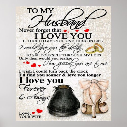 Love Quote For Husband  Lovely Family Decor Gift