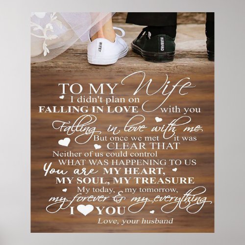 Love Quote For Wife  Trendy Present For Wife Poster