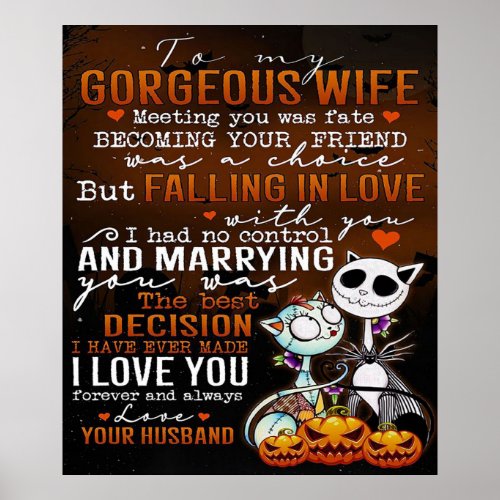 Love Quote For Wife  Trendy Present For Wife Poster
