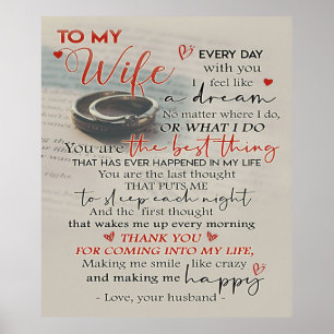 Love Quote For Wife Trendy Present For Wife Poster