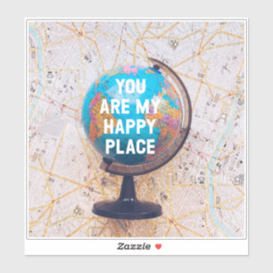 Love Quote Globe Sticker