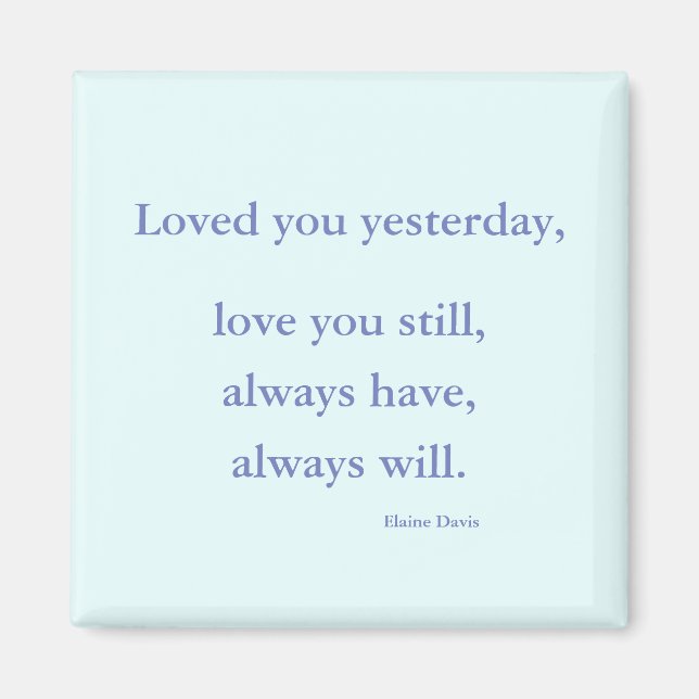 Love Quote Magnet (Front)