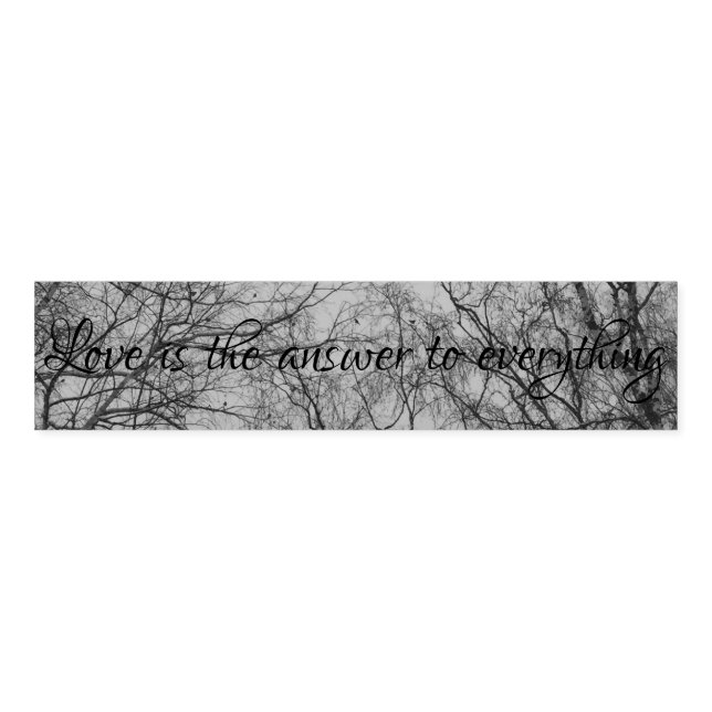 Love Quote Napkin Bands (Unfolded)