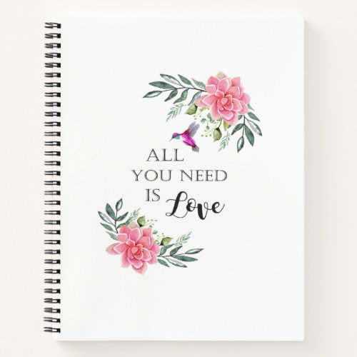 LOVE QUOTE NOTEBOOK