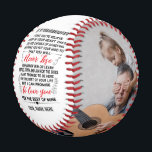 Love Quote To My Granddaughter with Custom 2 Photo Baseball<br><div class="desc">To My Granddaughter I Want You To believe deep in your heart that you are capable of achieving anything you put your mind to and that you will never lose you either win or learn just go forth and aim for the skies I can't promise to be here for the...</div>