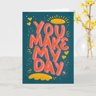 Love Quote Valentines Typography blue card