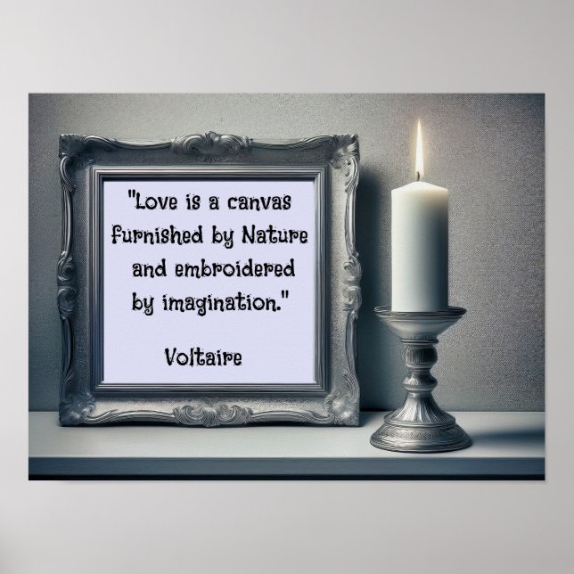 Love Quote - Voltaire Poster (Front)