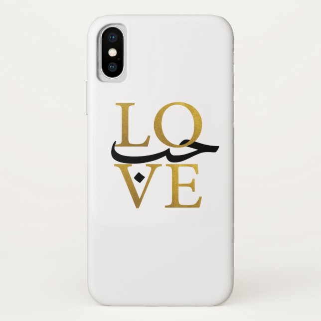 Love Quote w/ Arabic. Case-Mate iPhone Case (Back)