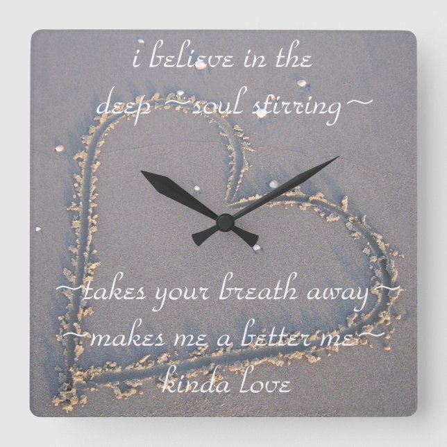 Love Quote Wall Clock (Front)