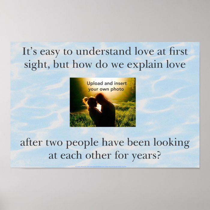 Love Quote with Photo Print