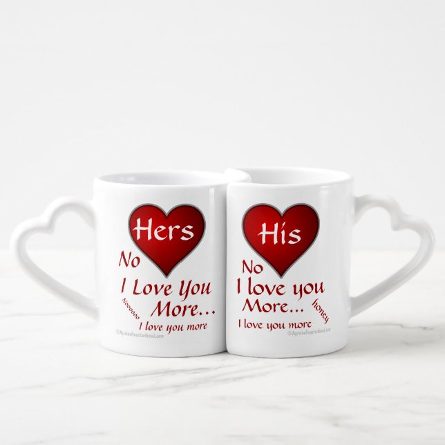 Love Quotes Coffee Mug Set (Front Nesting)
