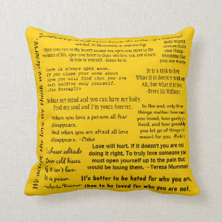 Love Quotes on Pillow - Gold 6.16.14