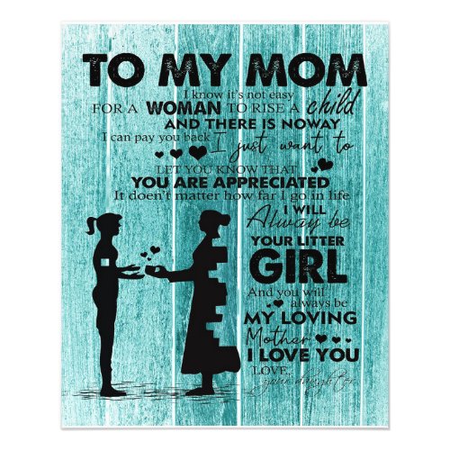 Love Quotes To Mother  To My Mom Letter  Flyer