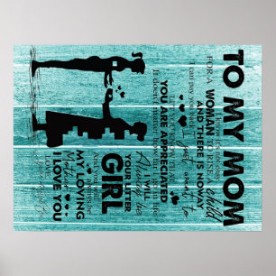 Love Quotes To Mother   To My Mom Letter   Poster