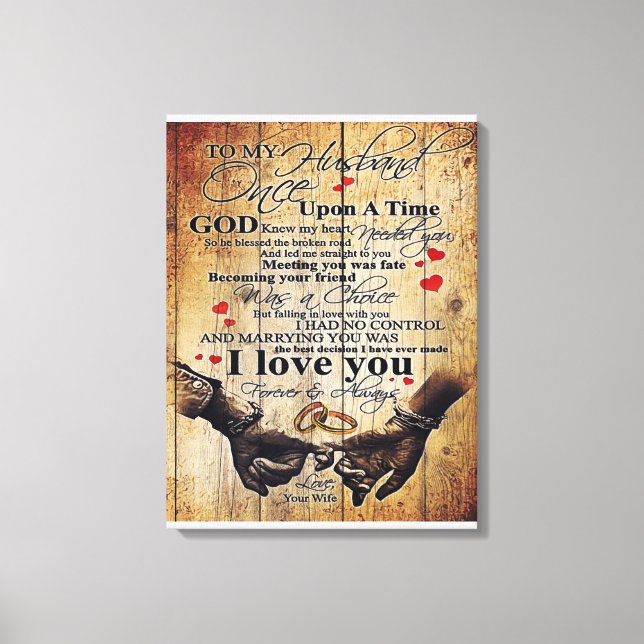 Love Quotes To My Husband, Home Decor (Front)
