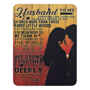 Love Quotes To My Husband, Home Decor Door Sign