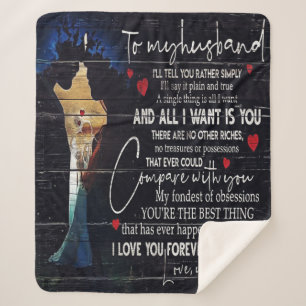 Love Quotes To My Husband, Home Decor Sherpa Blanket