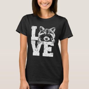Love Raccoon Animal Trash Panda Cute Raccoon 1 T-Shirt