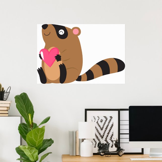 Love Raccoon Poster (Creator Uploaded)