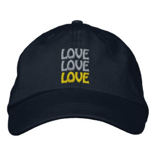 Love Rainbow Embroidered Hat