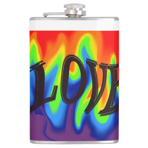 love rainbow fire throw pillow trinket tray hitch  flask