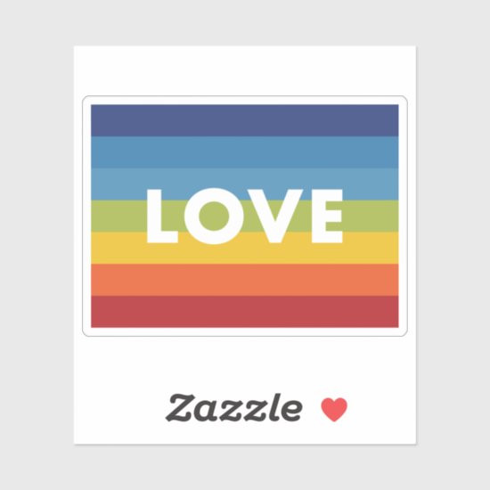 Love Rainbow Flag Sticker