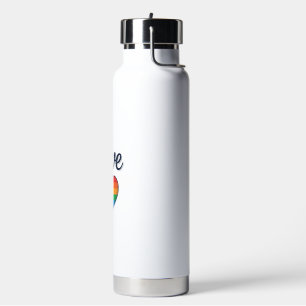 Love Rainbow Heart Pride Vector Shirt Design_1 Water Bottle