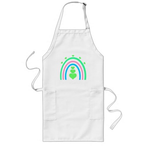 Love Rainbow Hearts Apron