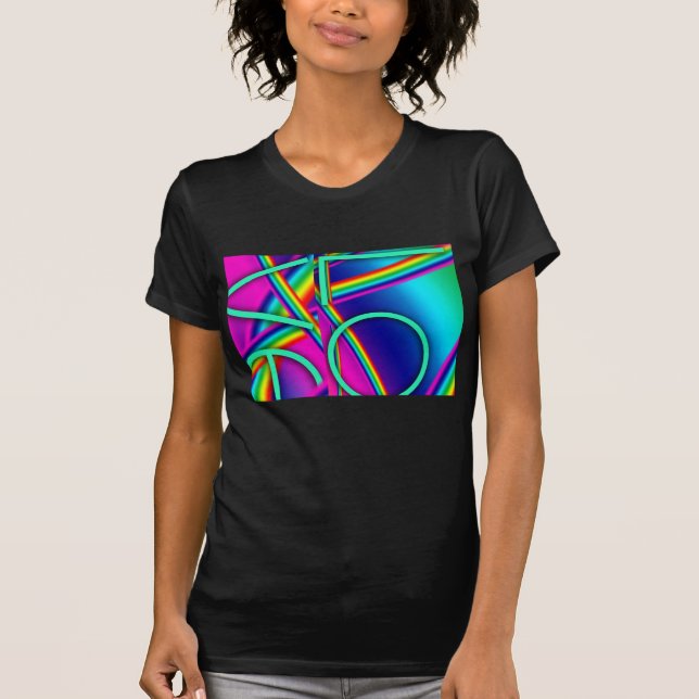 LOVE Rainbow Pop Colors 2 T-Shirt (Front)