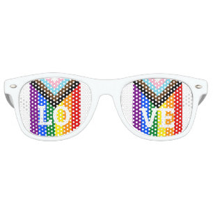 LOVE Rainbow pride Shades /Fun Party Sunglasses