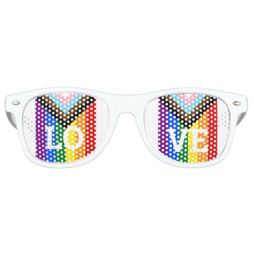 LOVE Rainbow pride Shades Fun Party Sunglasses